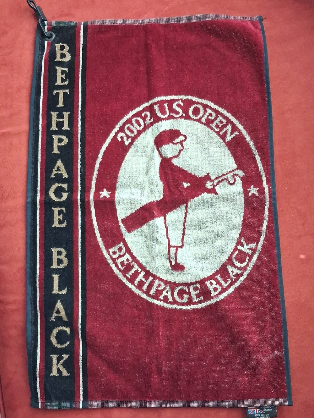 Bethpage Black 2002 U.S. Open Golf Towel - Red/Black